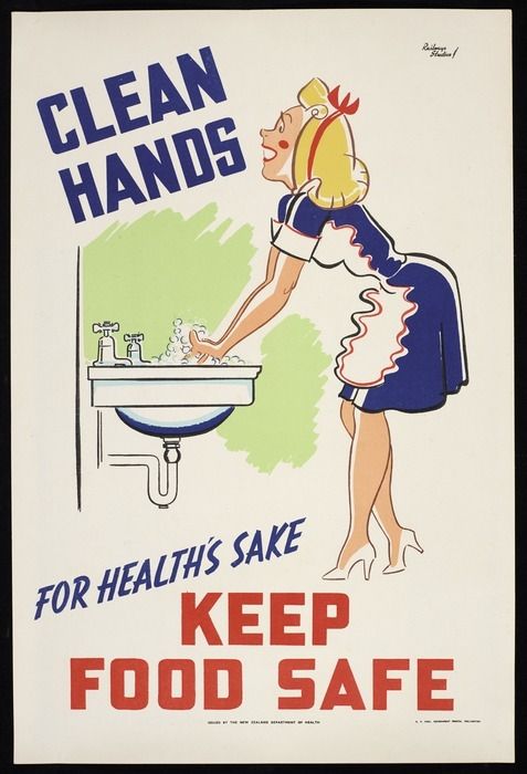 On #GlobalHandwashingDay, we’re sharing a gem from the poster archives. Good handwashing hygiene has been a cornerstone of public health messaging in New Zealand, and clean hands play a vital role in preventing disease outbreaks 🧼👐 (1/2)
