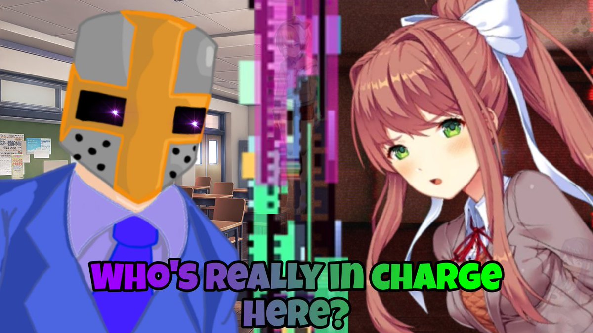 BoysLockerRoom0's tweet photo. Who's really in charge?

#DokiDokiLiteratureClub #Ddlcmods #Monika #Cryptor #dokidokiteamgamerclub #shitpost https://t.co/Z70OtjYRpg