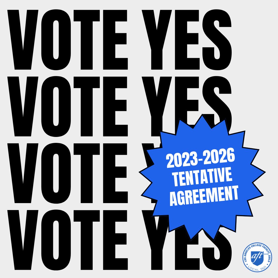 LA College Faculty Guild tweet media