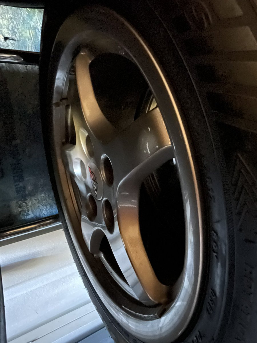 We have been lucky with the weather so far. Cleaning up the shed and you don’t realize how many things you hoard! At least the 4L60e will go on the 50 Olds. Not sure about the corvette Magnesium rim or the C5 Z06 rims. One will have to wait a little longer.