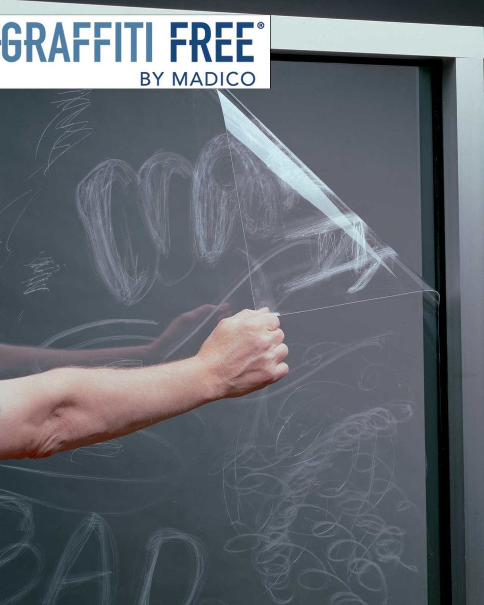MadicoInc's tweet photo. Experience invisible vandalism protection with Madico's Graffiti Free films. Discreet safeguard without altering the aesthetic of your windows! 🛡️✨ 
https://t.co/nfsm6EON0l https://t.co/GAvaRHS1mF