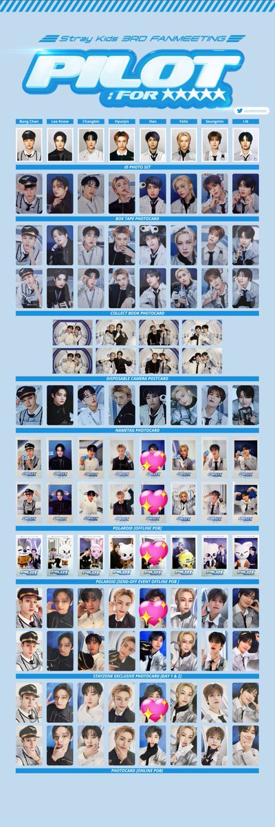 172cm_x_'s tweet photo. straykids スキズ pilot ペンミ トレカ 交換 オフライン オンライン

譲 → 1枚目（バンチャン リノ チャンビン ヒョンジン フィリックス スンミン アイエン）

求 → ハン 2枚目💖 > ハン アルバム封入以外なんでも検討

お気軽にお声掛けください🙆🏻‍♀️✧︎ https://t.co/Y7EnOI0LjB
