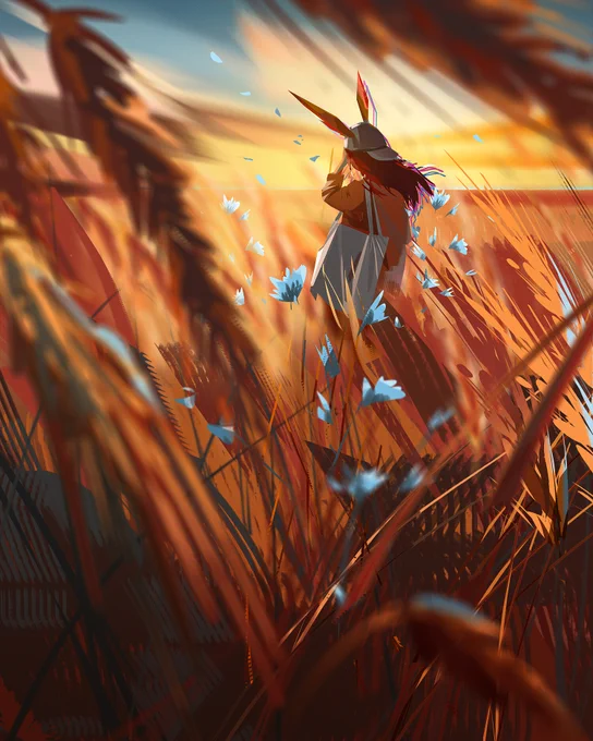 Bunny Girl - Golden Fields series by Donglu YuMeet Donglu in Paris at IAMAG Master Classes 24 - get your Limited seat or Virtual Ticket :  