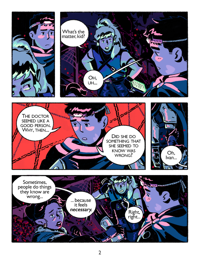 celia_lowenthal's tweet image. around this time last year I wanted to make a short comic about a conversation from our #dnd campaign. I haven&apos;t been able to go back and finish it, so here are the first 2 pages
