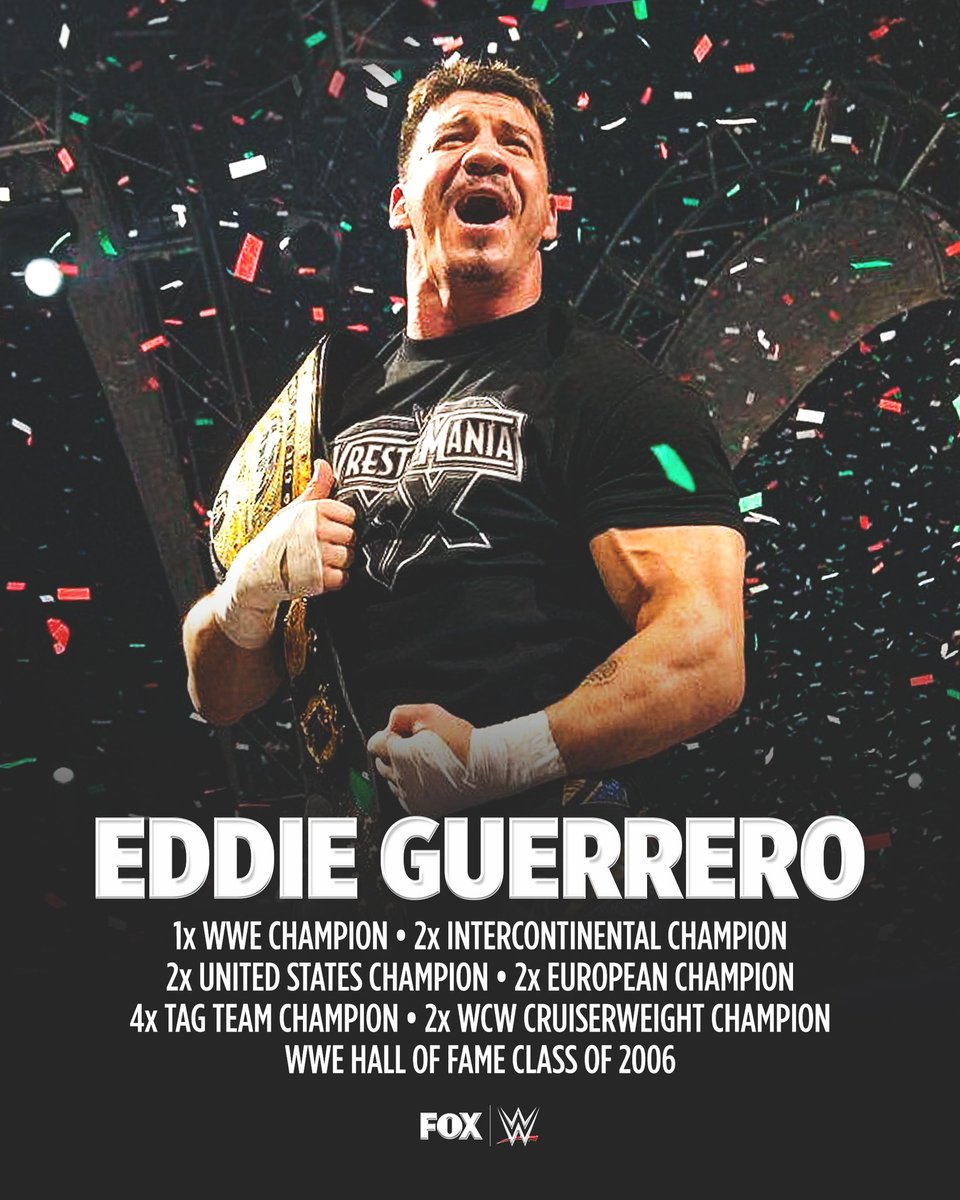 WWEonFOX's tweet photo. Happy Birthday to Latino Heat, Eddie Guerrero. https://t.co/78dDy3Yx1W