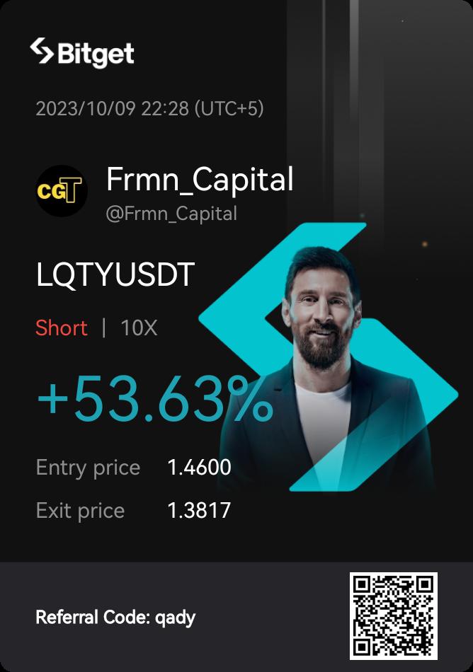 frmncapital's tweet photo. $LQTY 53% 💋
Trade with @bitgetglobal
Stay 🙌 with me
👇
Official free Telegram
https://t.co/pgRSzSnd9h
$btc $eth $cream $glmr $loom $storj $movr $wld $mln $agld $pols $pha $amb $front $bel $hard $apt $celr $imx $fun #Binance #Bitget #taderwagon #MEXCGobal https://t.co/qXURnW2aoq
