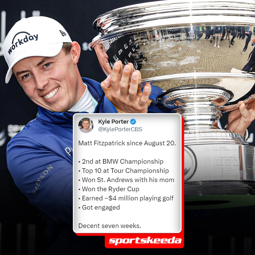 SportskeedaG's tweet image. A remarkable year for Matt Fitzpatrick 🏆👏

#MattFitzpatrick