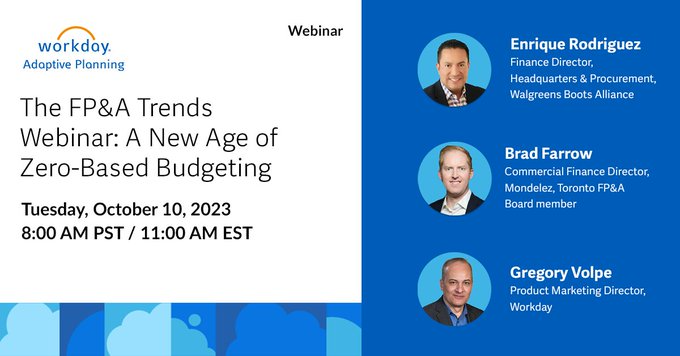 dhaimes's tweet photo. This webinar is tomorrow (Oct 10th)
How zero-based budgeting can help your FP&A team gain fresh insight and increase agility. #WDAYWebcasts #ERPCloud #EPM #EPMCloud #TeamWDAY https://t.co/cIpPnZAqcU https://t.co/BIvE5QlcCd