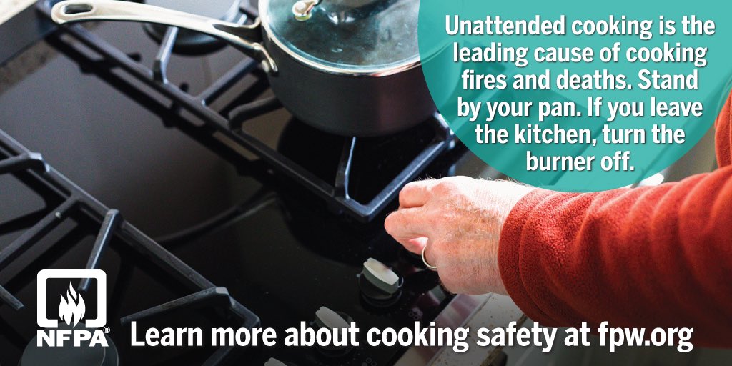 CrystalFireDept's tweet photo. Did you know that cooking fires are the leading cause of home fires and home fire injuries? Cooking safety starts with YOU. #FirePreventionWeek https://t.co/NvXIJuHNU2 https://t.co/zPEc4Vdvo1