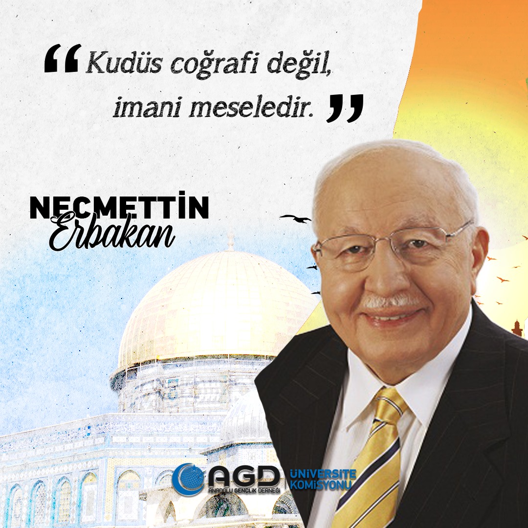 AGDSalihTURHAN's tweet photo. Kudüs coğrafi değil, imani meseledir.
Necmettin Erbakan

#ZamanıGeldi 
#AlQudsBelongsToMuslims
#FilistindeMücahidler
#KudüsMüslümanlarındır
#GazaUnderAttack
#Kudüs
#طوفان_الاقصي https://t.co/MKWTccjTUX