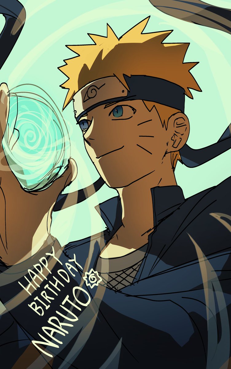 생일이래서 급하게 그려왔다 
나루토 생일 축하해🍥
#うずまきナルト生誕祭2023
#うずまきナルト誕生祭2023