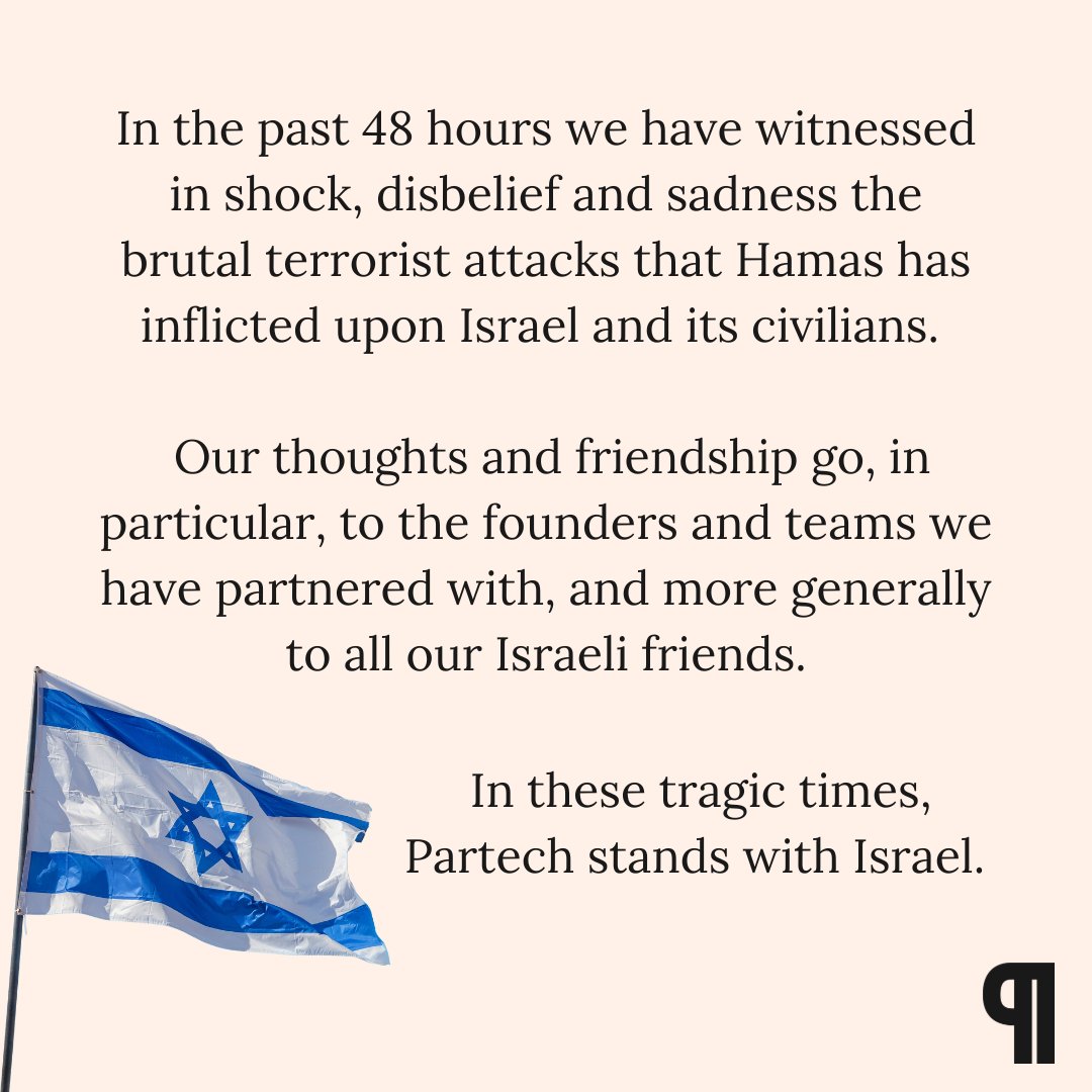 PartechPartners's tweet photo. #SupportIsrael #PeaceForAll #IndependentThought #AlliedInAction https://t.co/a476gxg0qF