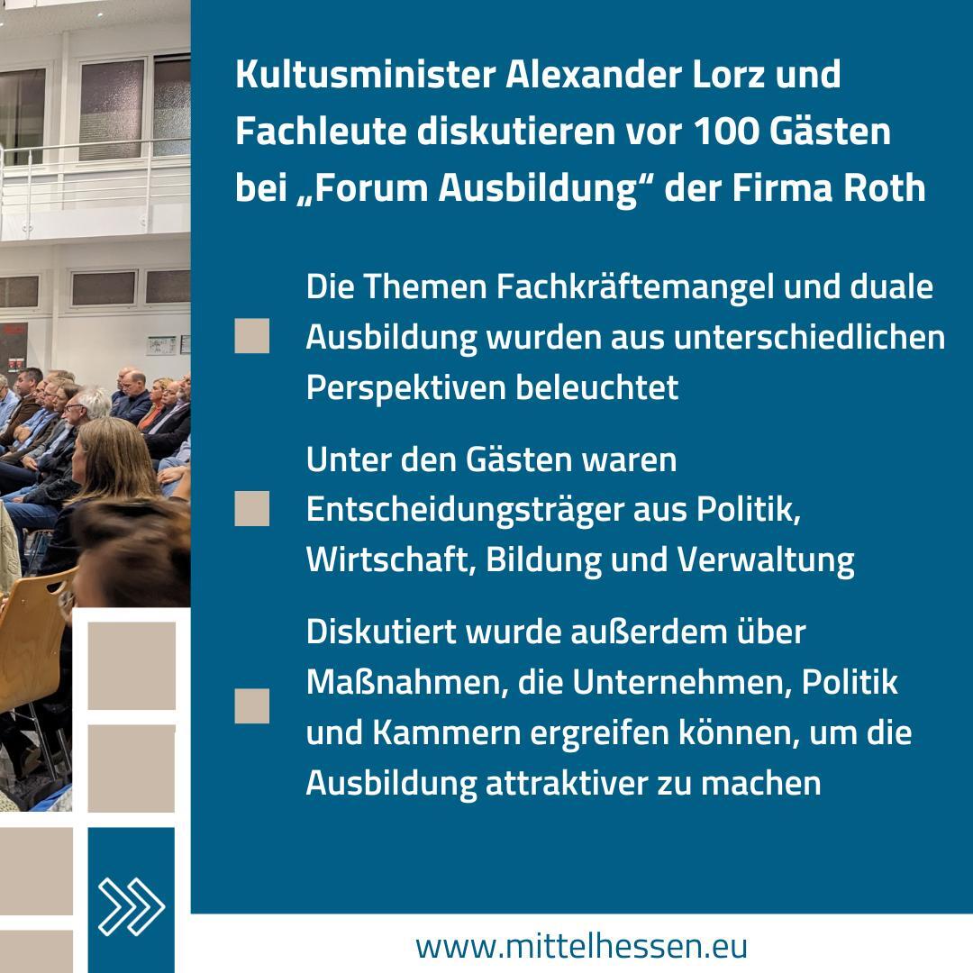 „Wie schaffen wir es, junge Menschen für eine Ausbildung, für den Start ins Berufsleben hier in der Region zu begeistern?“ Mit diesen Worten begrüßte Dr. Anne-Kathrin Roth die rund 100 Gäste des „Forum Ausbildung“.
Mehr dazu findet Ihr unter:
is.gd/Qp1sPS
#mittelhessen