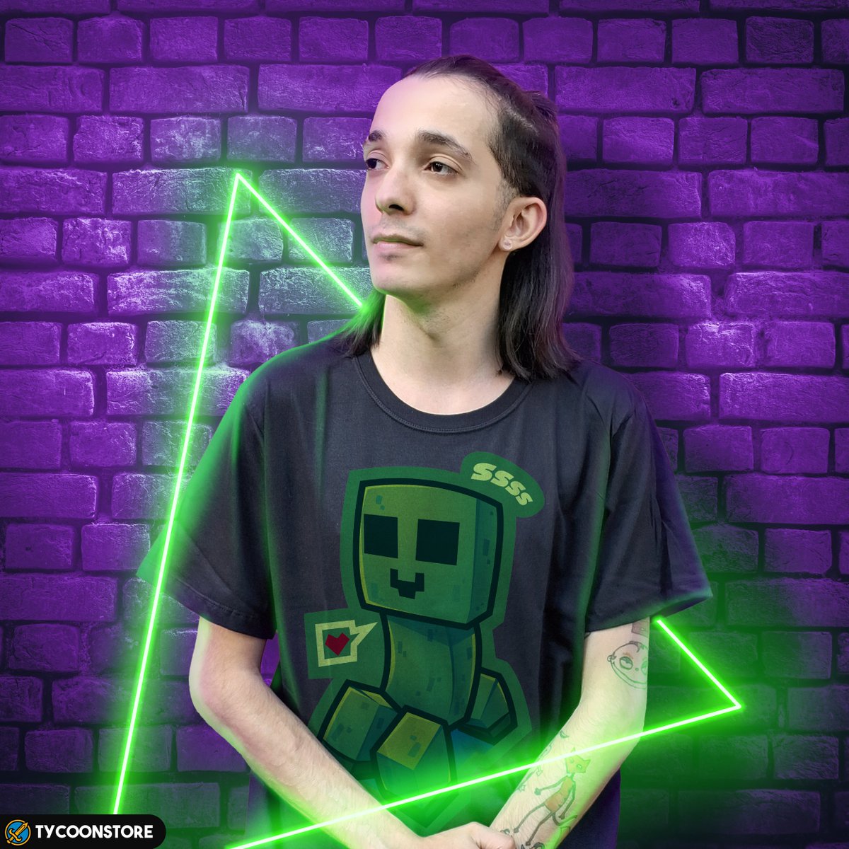 TycoonStore's tweet photo. SSSS... uma explosão fofa para os fãs de Minecraft! 😱💚⛏
#camisetagamer #camisetaminecraft #camisetacreeper #camisetageek #camisetapreta #tycoonstore https://t.co/EvLJjjHvu8