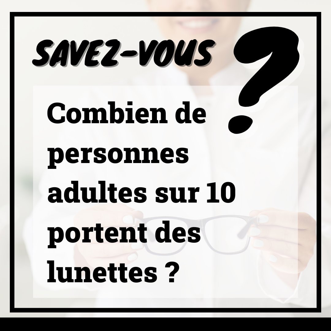 MFRPOITOU's tweet photo. 🤷 𝐒𝐀𝐕𝐄𝐙-𝐕𝐎𝐔𝐒 ❓
👓 70% des adultes ont des troubles de la vision qui nécessitent de porter des lunettes 🤓
La MFR-CFA de Brioux sur Boutonne forme du Bac Pro à la licence les futurs les professionnels de l'Optique et de la Lunetterie🌟
#MFR #formationoptique #lunettes https://t.co/e5fNeqlzNx