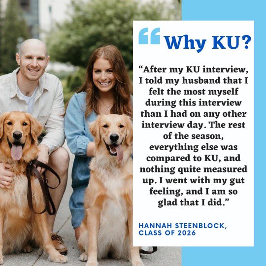 When we ask our residents what their favorite part about KU is, often the answer is “The People!” Throughout the next few months we want to highlight some of Our People and why they chose KU for training. We will start with our fantastic intern Hannah!