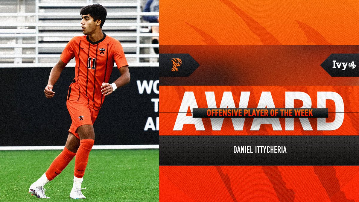 Daniel Ittycheria dominated the pitch once again, earning well-deserved Ivy League Offensive Player of the Week honors! 'The season is not over. I have a lot more goals that I want to achieve,' said Ittycheria 📰bit.ly/46E2LwH #PrincetonSoccer | #whosnext⚽️