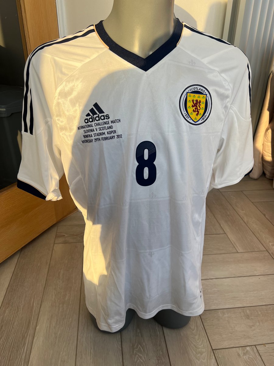 MatchwornStrip's tweet image. Match Issue spare from Scotland’s 1-1 draw with Slovenia in February 2012