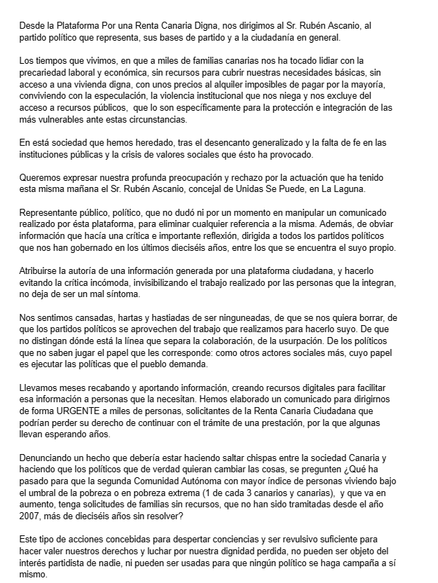 Renta Canaria Digna tweet media