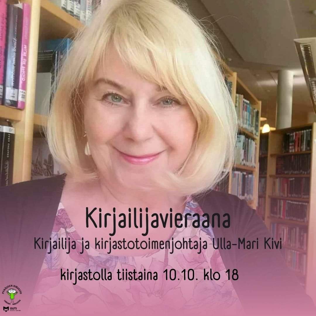 Aleksis Kiven päivänä joku toinen Kivi kirjastokeikalla Pyhäjoen kirjastossa. #kirjasto #pyhäjoki #kirjailijavierailu  #reuna
