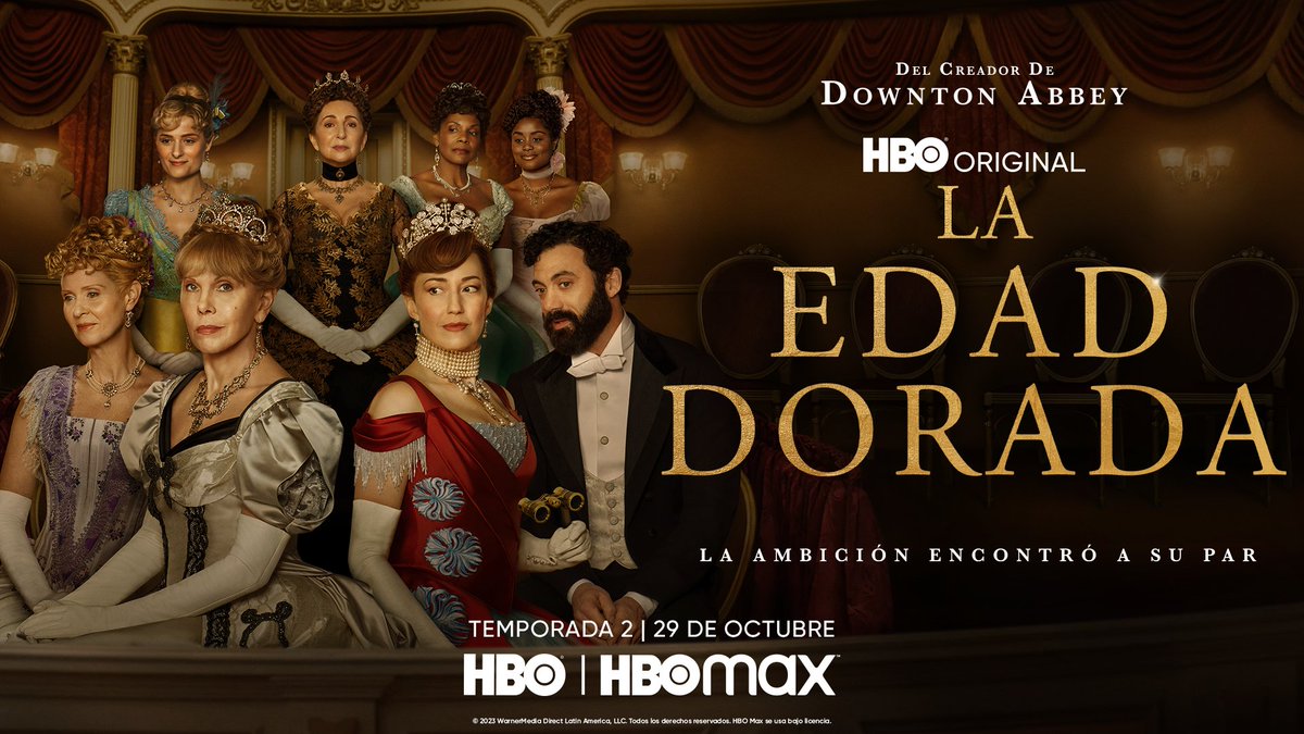 HBOLAT's tweet photo. El enfrentamiento del siglo.

La temporada 2 de #LaEdadDorada llega este mes a #HBOLAT y @HBOMaxLA. https://t.co/DSS3yiOAAM