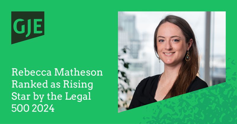 We’d like to congratulate Rebecca Matheson, Senior Associate in our Chemistry and Life Sciences team, who has been ranked as a Rising Star in the 2024 edition of the #Legal500! ⭐