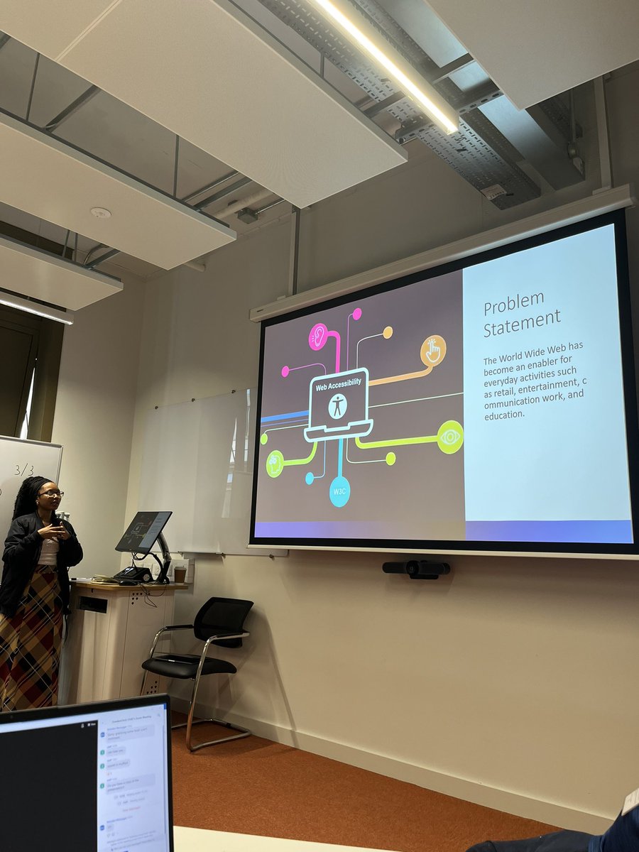 FreedomTech_IRL's tweet photo. Thanks to John and @_donalrice and Temitayo who ran a great session on AI in accessibility and AT. As Donal said we are at the start of a decade of AI. Lots of really interesting projects run from @tudublincompsci #LeaveNoOneBehind #CHAT #AT4ALL https://t.co/yD6Zf8uofT
