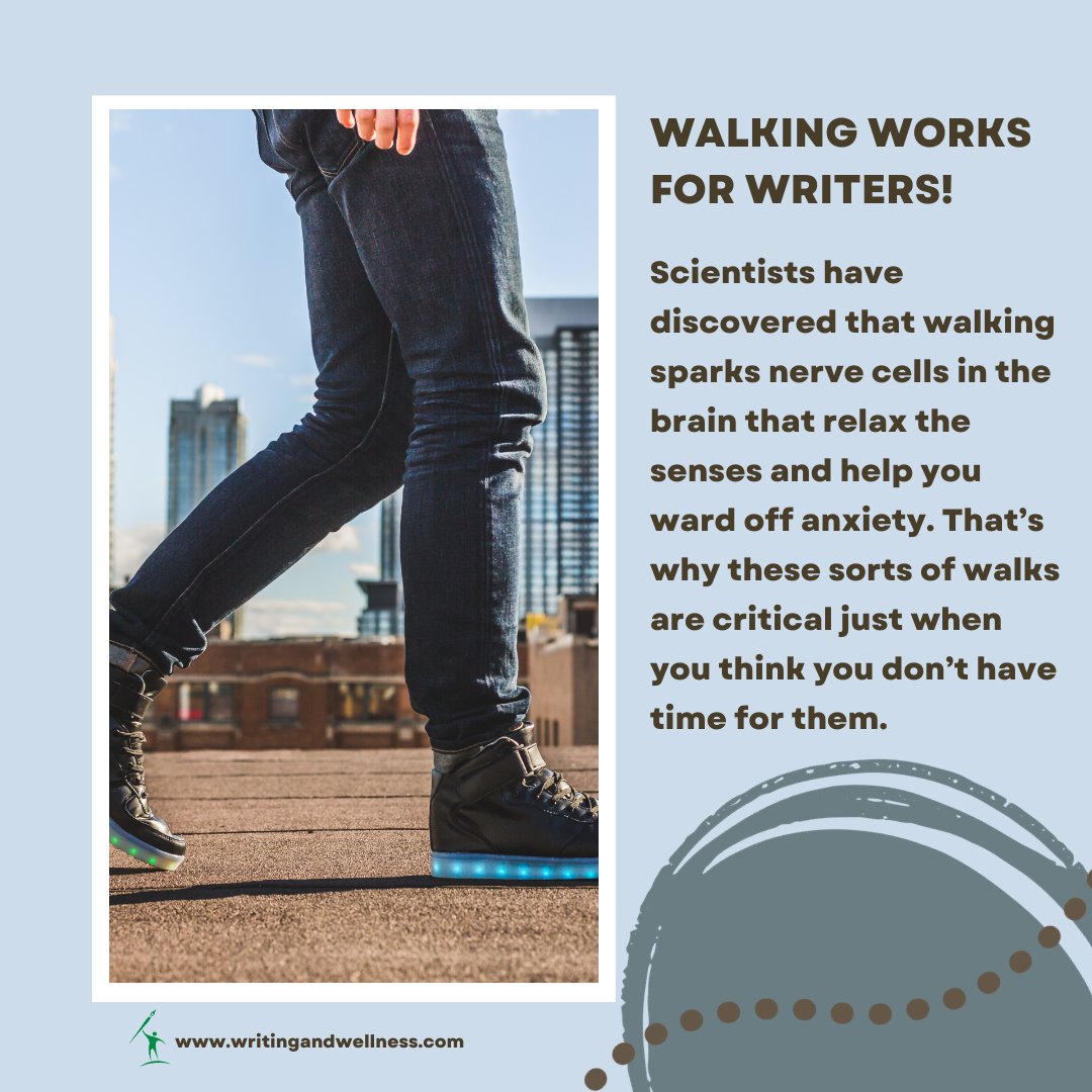 Even a short walk can help you feel more creative and ready to write! #amwriting bit.ly/2g8c6JJ