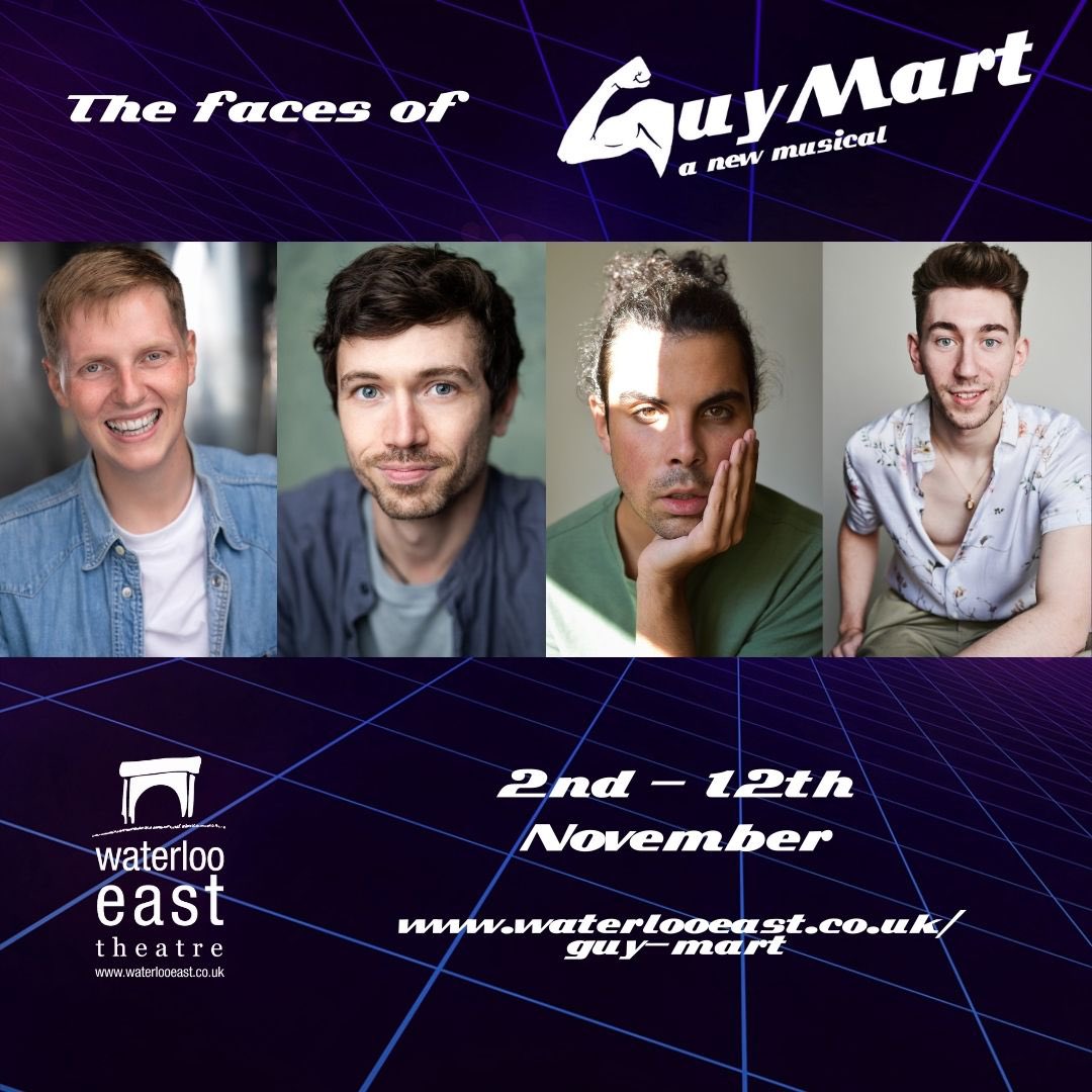 toughnuttheatre's tweet photo. Our cast are truly brilliant, and you don’t want to miss them as they bring GuyMart to @waterlooeast this November ⭐️
From Left ➡️ right
Nick Sedgwick, Jack Jacobs, Viktor Andonov, Daniel Walford
🎟️ - link in bio
#guymart #newmusical #londonmusical #gaymusical https://t.co/gB0TrDuePd