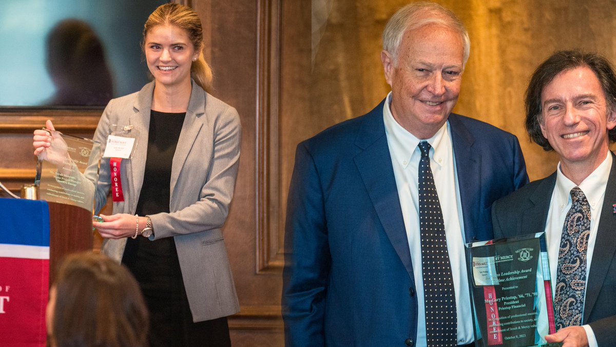 detroittitans's tweet photo. Former Titan Sarah Montone '16, Longtime Donor Gary Priestap '66 Honored By UDM College of Business Administration #DetroitsCollegeTeam #TitansForLife 

🔗 https://t.co/64zO9ZGkyj https://t.co/L8T2k58Tmm