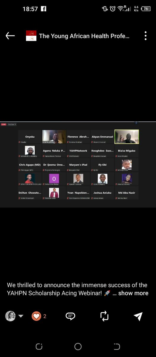 Young African Health Professional Network tweet media