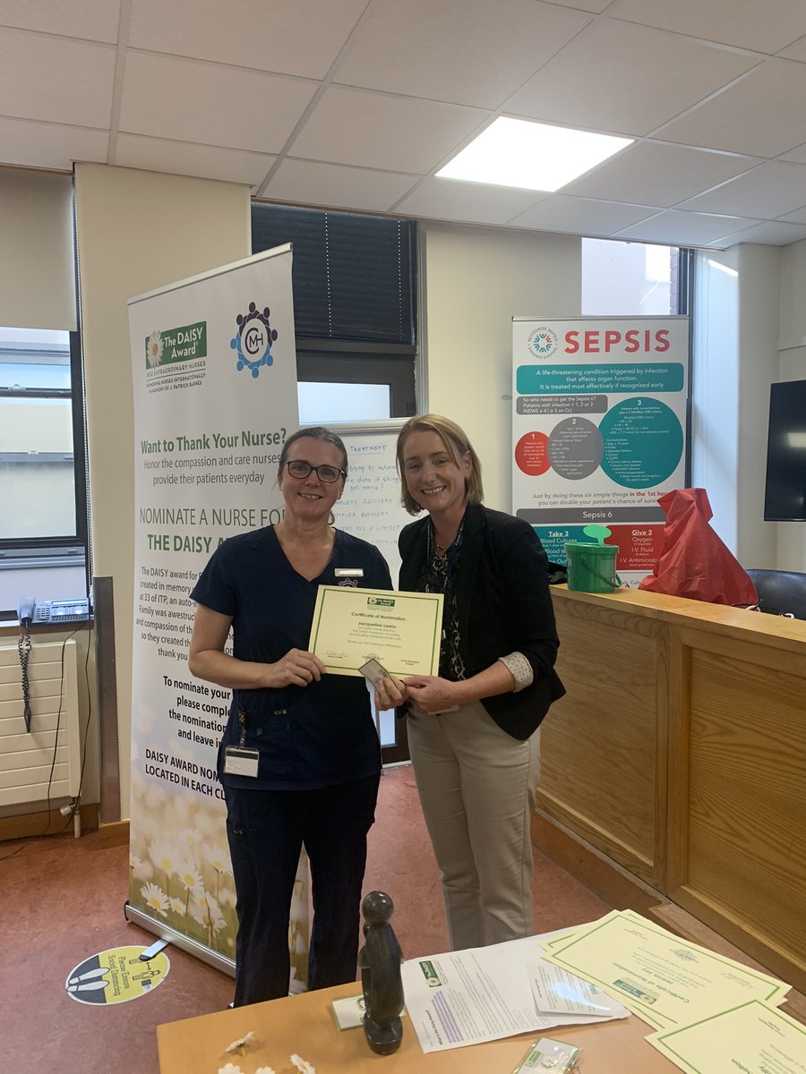 CavmonN's tweet photo. @CavanMonaghanH1 celebrated the daisy award ceremony today well done to all our nominees and winners TVN CNS Breege Corrigan &amp; Beatrice Killeen,CNS bone density,we then presented our HCAs with the “HCA HERO” award &amp; RCSI HCA Recognition award followed by RCSI Leadership awards👏 https://t.co/Jc73pQptT3