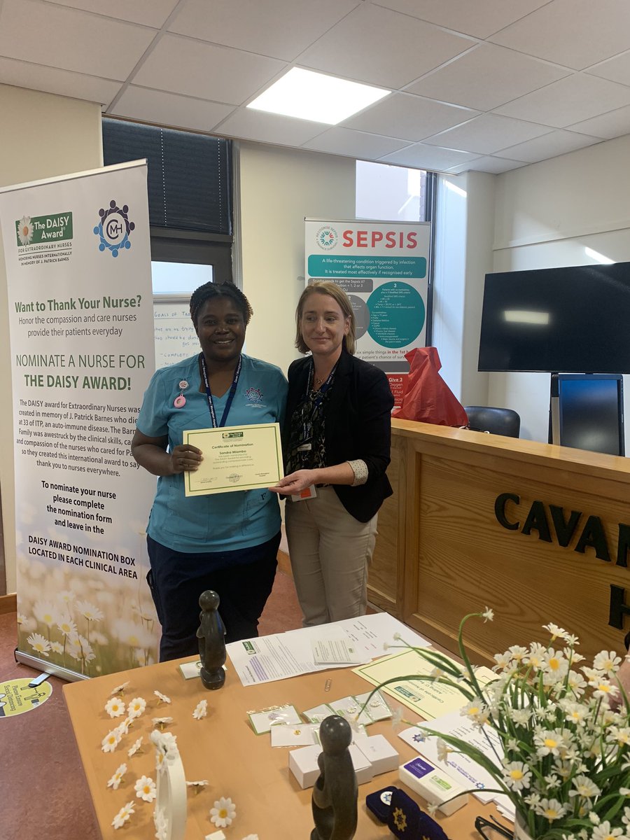 CavmonN's tweet photo. @CavanMonaghanH1 celebrated the daisy award ceremony today well done to all our nominees and winners TVN CNS Breege Corrigan &amp; Beatrice Killeen,CNS bone density,we then presented our HCAs with the “HCA HERO” award &amp; RCSI HCA Recognition award followed by RCSI Leadership awards👏 https://t.co/Jc73pQptT3