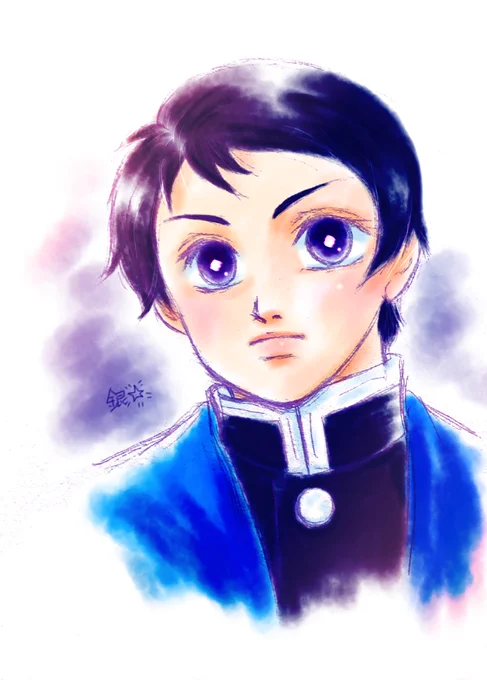 いずちゃんあげてるの見て 私も前に描いてたなぁ〜って 漁ってキマシタ (毎度再掲でゴメンナサイ)  10/10が青羽織の隊士の 登場した日なんだって