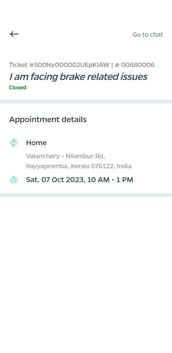 maseenmasi's tweet photo. @bhash Very bad service after sale 
Without checking my scooter the ola sales team has closed the case https://t.co/0lCLsISRDH
