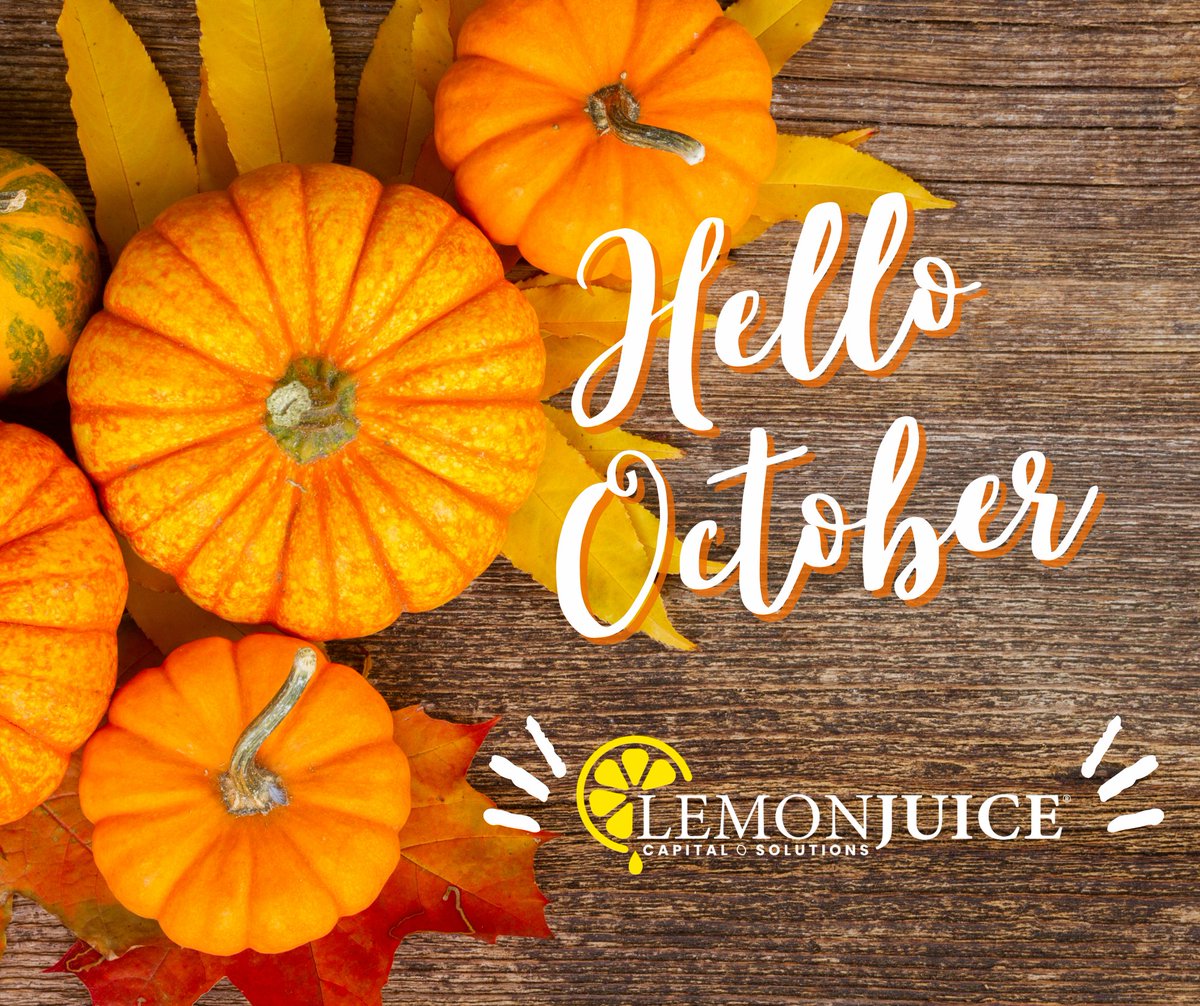 While lemons are our favorite, we'll make room for pumpkins in the fall. Happy October!