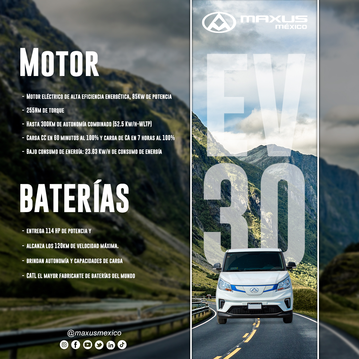 MexicoMaxus's tweet image. Tu decides en que momento estrenar una MAXUS
con nuestra camioneta EV 30 100% eléctrica y ¡lista para trabajar!

#Edomex #CDMX #vehiculos #ecologico #Garantia #Movilidad #vehiculoselectricos #electromovilidad #Ahorro #carga #toneladas  #Maxus #transporte #seguridad