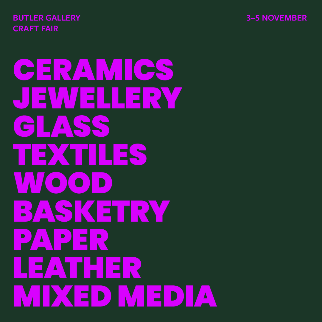 The Butler Gallery Craft Fair is back, showcasing 37 makers of quality Irish craft from 3rd - 5th November! This is a great opportunity to get your Christmas shopping done early whilst supporting local Irish handmade craft! See more & meet the makers: tinyurl.com/3bewy43z