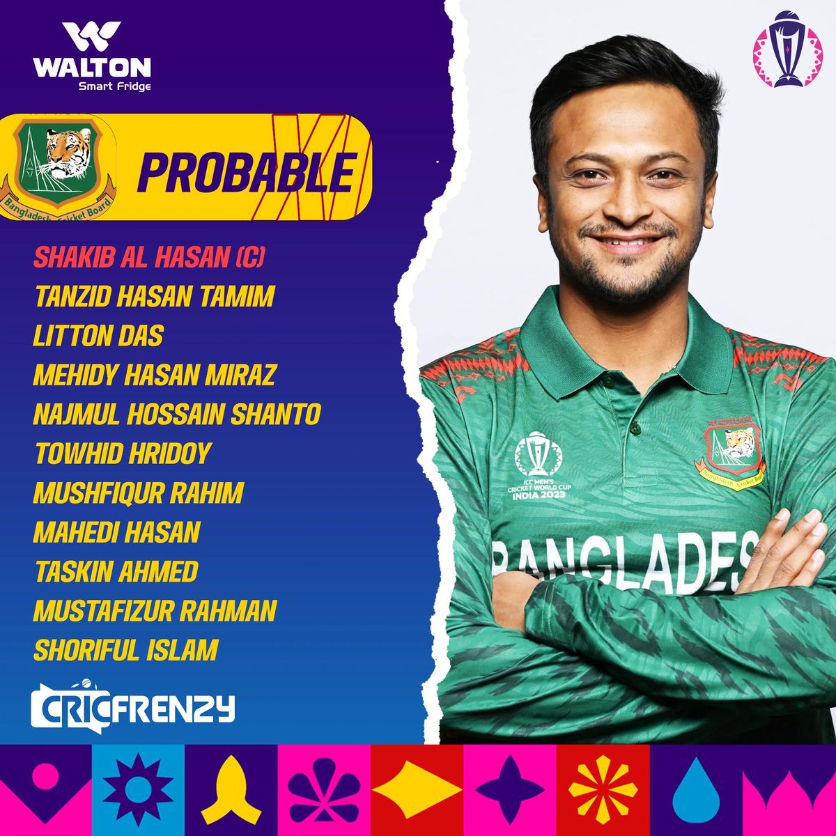 What is your xi? #BanvEng #CWC23