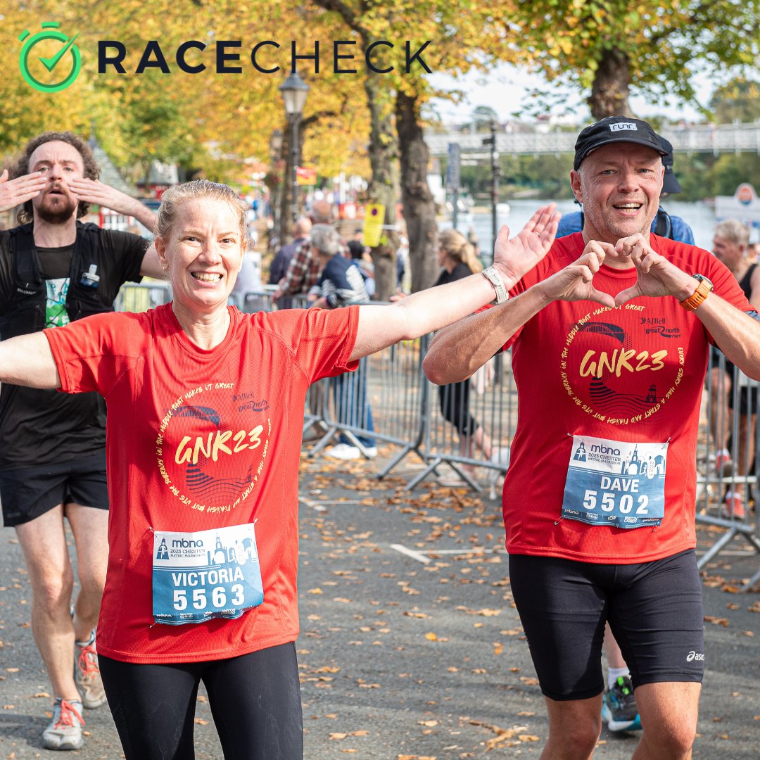 We hope you enjoyed the MBNA Chester Marathon and Metric Marathon. We had an absolute blast. We're so proud of every single runner 💪❤

If you did have a great time, please can we ask you to pop onto Race Check's website and leave us a runner review? 🏃‍♂️🏃‍♀️