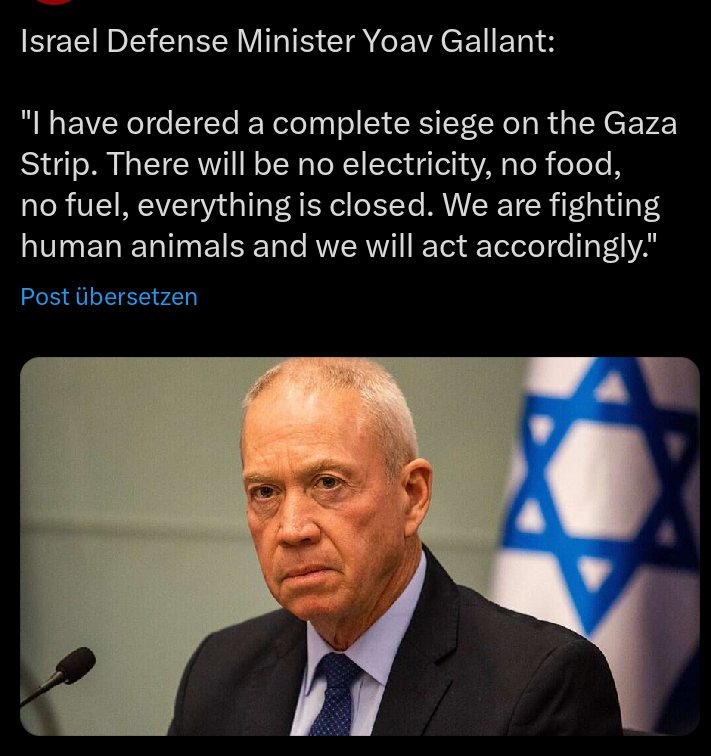 Absolut richtig jetzt die Palästinensischen Kinder verhungern zu lassen, hätten sie sich halt mal gegen Hamas aufgelehnt! Gut das die politische Elite das hierzulande genauso sieht. #IsraelPalestineWar #Israel #StandWithIsrael #GazaUnderAttack #Israel_under_attack