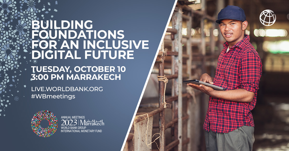 In the past decade, IFC has committed and invested over $9 billion on digital infrastructure and services.

Join us for this #WBmeetings event tomorrow, Oct 10, to discuss how expanding #DigitalAccess can help create a more equitable, livable planet: wrld.bg/KZKr50PUMG9