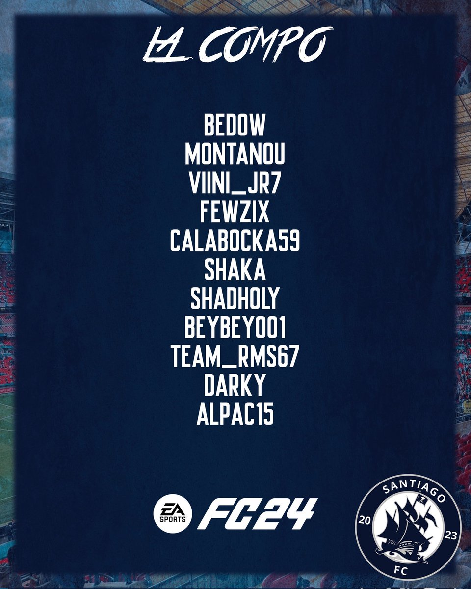 「𝗘𝗤𝗨𝗜𝗣𝗔𝗚𝗘」

Voici nos 11 matelos sélectionnés pour les 5 premières journées de la ligue pré-saison <a href="/DXTournament/">DXT le Retour</a> 

Bon courage à eux !

🔵⚪️🔥