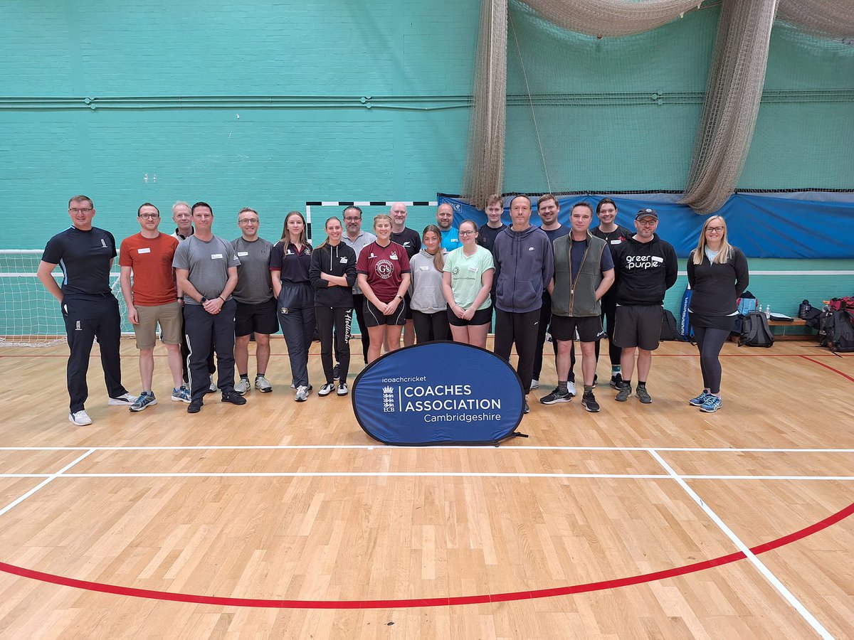 Congratulations to all 19 participants who successfully completed their Foundation Coach course yesterday. Very well done, we're proud of you. For more details about the next courses in our Autumn and Winter programme head to cambscricket.org and click on the Coach tab