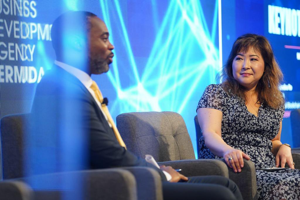 BermudaPremier's tweet photo. This morning's event was a great kick-off to the @investBermuda #BermudaTechSummit. I had discussed Bermuda's role in the global fintech industry with @srolondon, CEO of the @GBBCouncil.

It's great to see so many thought leaders, policymakers, entrepreneurs, & innovators from around the world exploring Bermuda's ever-growing tech scene. As we continue to build on our status as a global tech hub, the future of Bermuda in the tech world is promising.