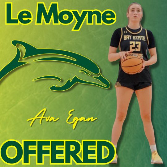 Congratulations to Bay State Jag 🐆 @avaegan23 on receiving an offer from @LeMoyneWBB ‼️