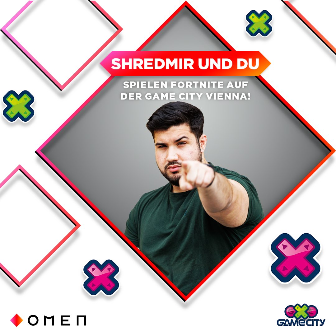 OMENbyHP_de's tweet photo. Bock auf ein wenig @FortniteGame Action? Zusammen mit @shredmir könnt ihr am 14.10. auf unseren Top-Geräten auf der #gamecityvienna zocken. 😎
#OMEN #gamecity2023 #OMENbyHP #OMENTranscend #OMEN16 #fortnite https://t.co/94VNMA6oYr