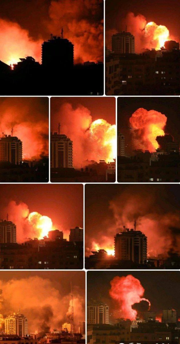 غزة هذا المساء، صورة لأنصار الانسانية.