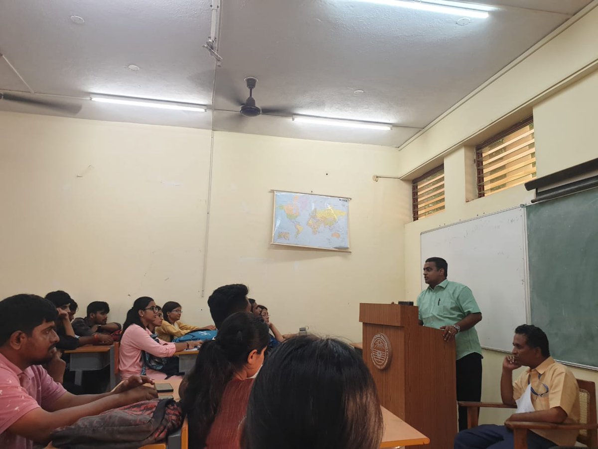 puirsociety's tweet photo. Today faculties of @DPISPU, @srijankishor and Dr. Rose Govindraj gave a lecture on the ongoing conflict between Israel and Palestine, which was followed by a question-and-answer session. https://t.co/m2zBSmL335