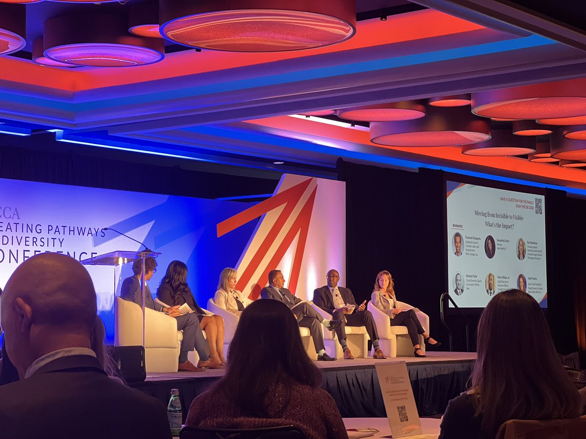 My friend Peter Wilson, Chief #Diversity &amp; #Inclusion Officer, at <a href="/Cravath/">Cravath</a> dropping wisdom at the <a href="/mccalaw/">MCCA</a> #Pathways2023. Create a culture where people feel like hosts and not guests. I love how he has illustrated how and why #belonging matters and impacts everything.